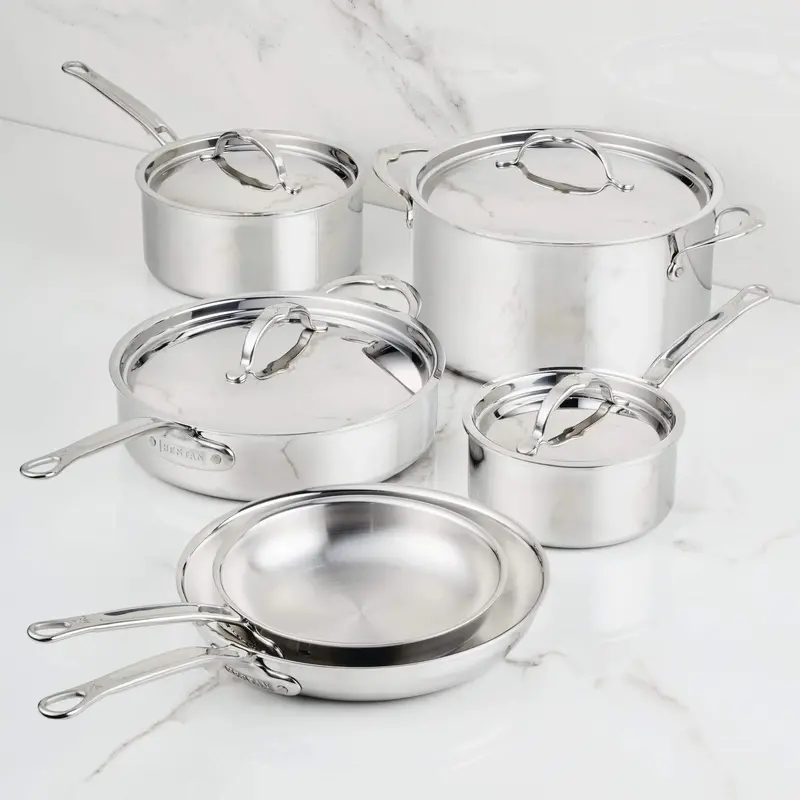 Hestan Probond Luxe 10-Piece Clad Stainless Steel Cookware Set – Premium Italian Craftsmanship (Model 31768) 1