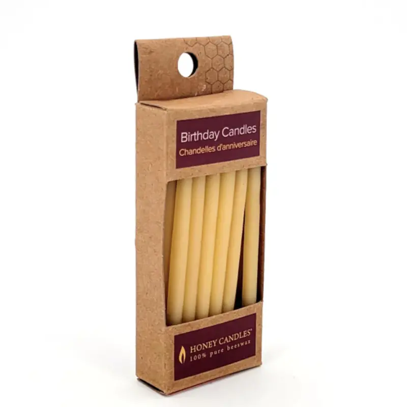 Honey Candles Assorted Beeswax Birthday Candle Set – Eco-Friendly, Non-Toxic Flame 1