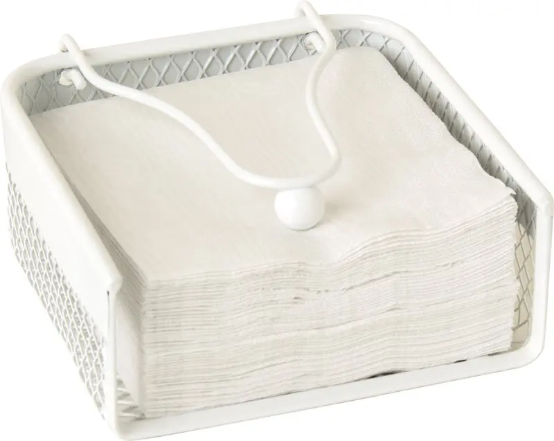 Ihr Crisp White Napkin Holder 1