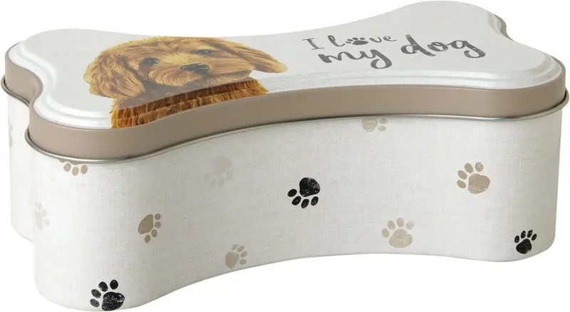 Ihr Farm Dog Storage Box – Cream-Colored Airtight Food Container 1