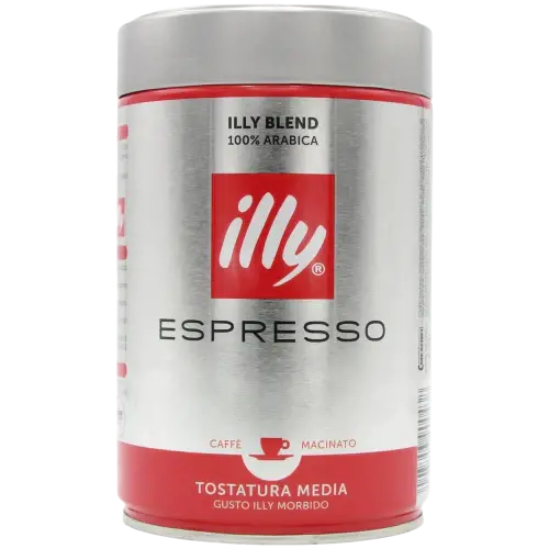 Illy Ground Coffee – Medium Roast (Red Label) – 250 G 1
