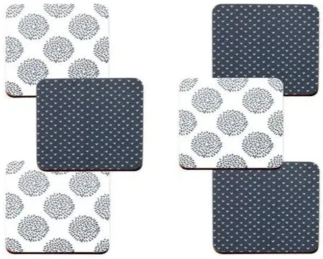 Indigo Set Of 6 Glass Coasters 1