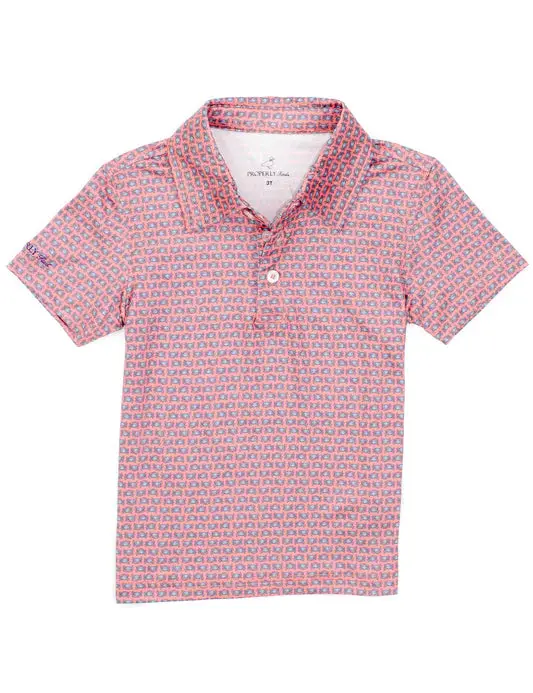 Inlet Blue Crab Polo For Boys 1