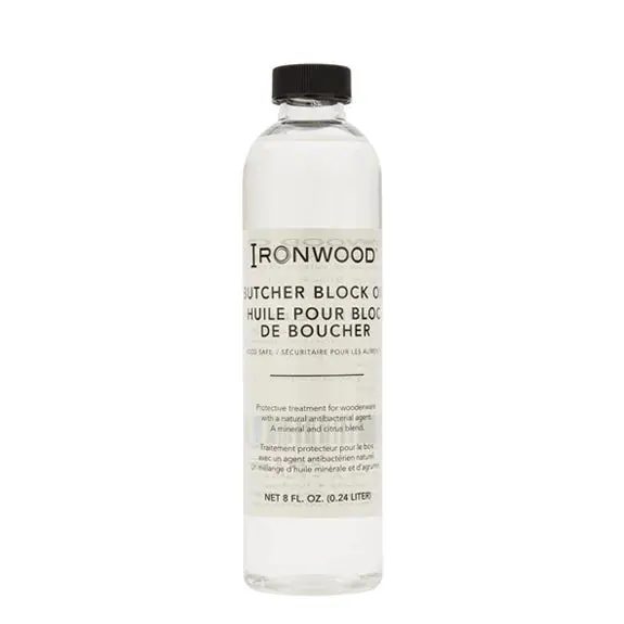 Ironwood Butcher Block Conditioning Oil – 8 Oz Food-Safe Formula 1