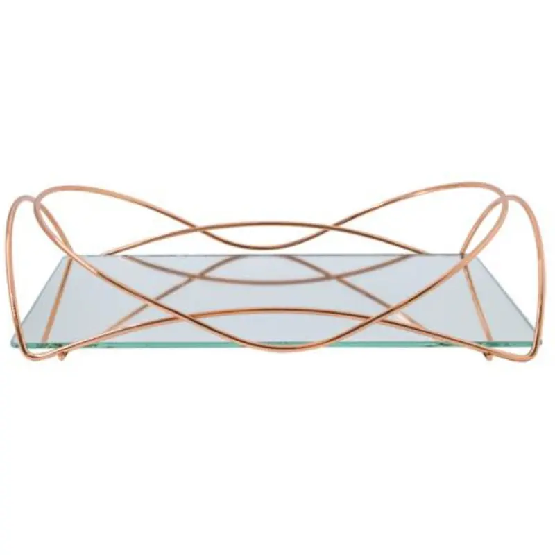 Isabela Rose Gold Serving Tray – 25 X 15 Cm 1