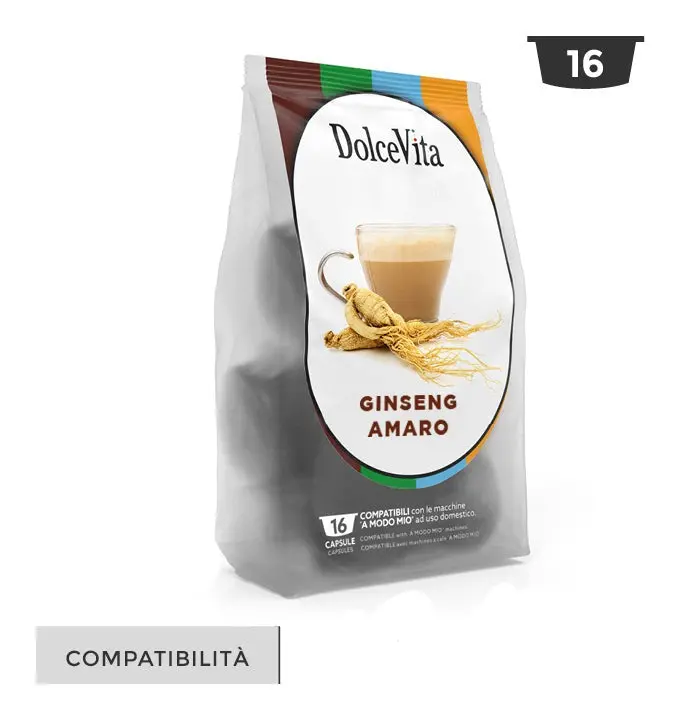 Italfoods Dolce Gusto Bitter Ginseng Soluble Coffee Pods – 16-Count 1