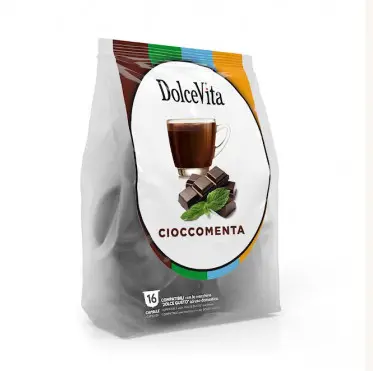Italfoods Dolce Gusto Chocolate Mint Soluble Coffee Pods – 16-Count 1