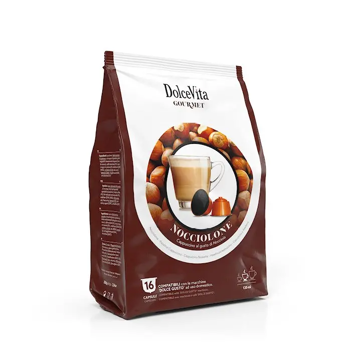 Italfoods Dolce Gusto Hazelnut Cream Soluble Coffee Pods – 16-Count 1