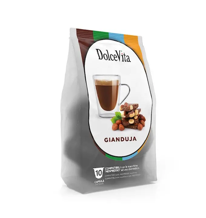 Italfoods Nespresso Gianduja Chocolate-Hazelnut Soluble Pods – 10-Count 1