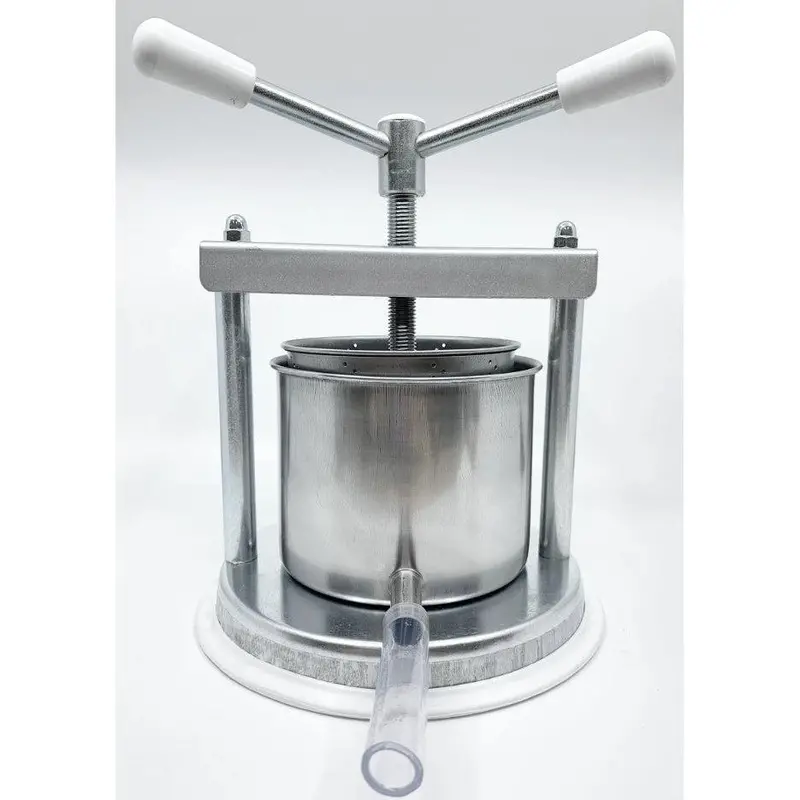 Italian-Made 5-Inch Galvanized Fruit And Vegetable Press – 2L Torchietto (Open-Box, Handle Damaged) 1
