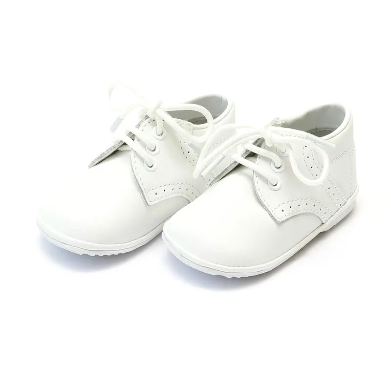 James Boys’ White Leather Lace-Up Infant Shoes 1