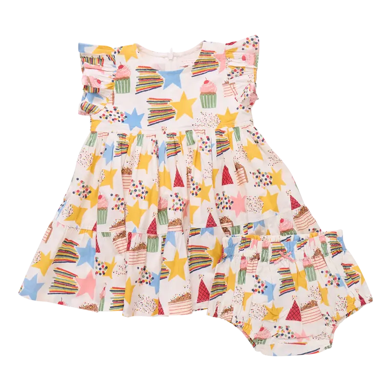 Jennifer Star-Themed Dress Set For Infant Girls 1