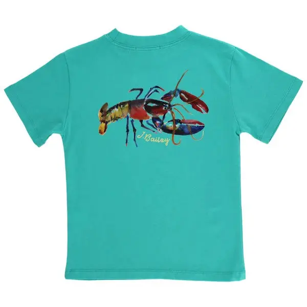 Jewel-Tone Lobster Graphic Logo Tee 1