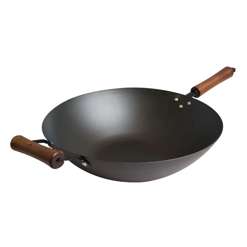 Joyce Chen Pre-Seasoned Carbon Steel Stir-Fry Wok 1