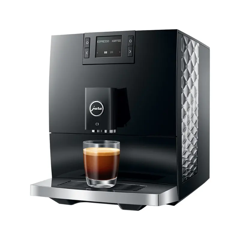 Jura C3 Compact Fully Automatic Coffee Machine – Piano Black 1