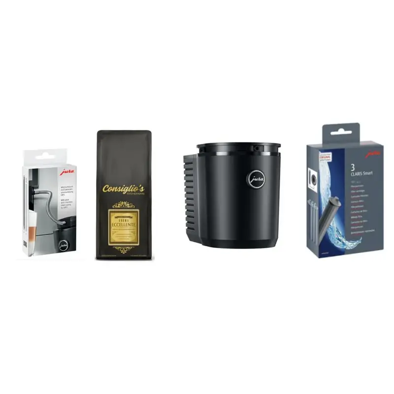 Jura Cool Control Black Espresso Machine – Includes Milk Pipe, Filters & 1 Kg Fresh Roast Coffee 1
