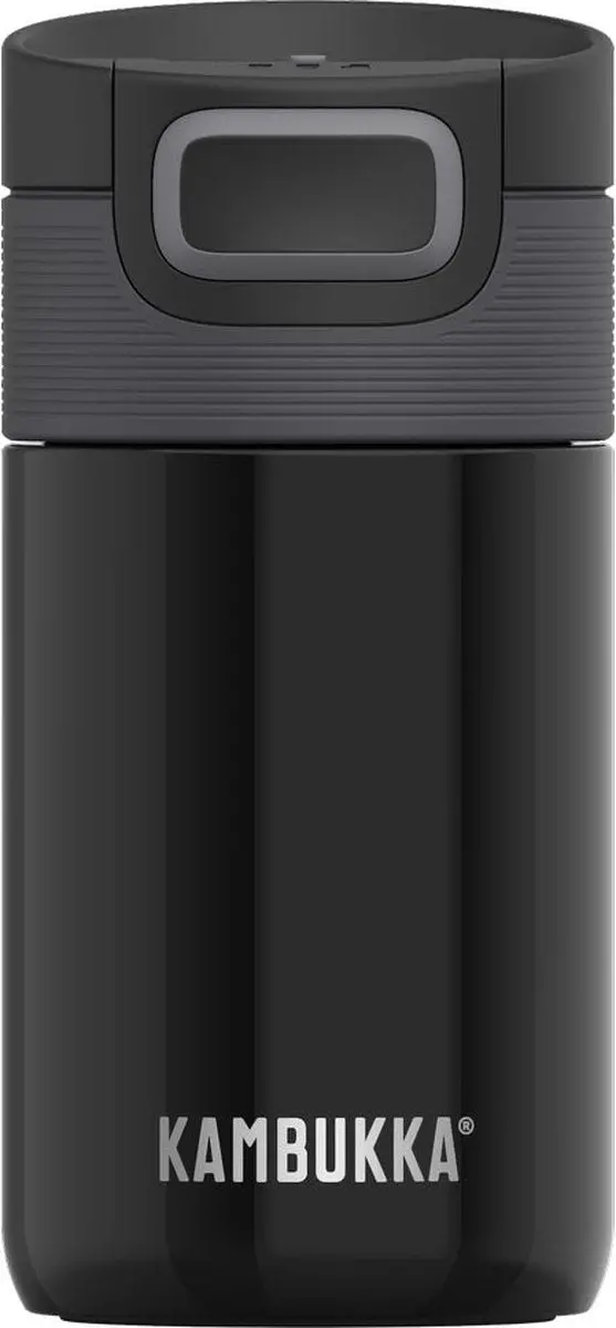 Kambukka Etna 300 Ml Insulated Cup – Snapclean® Cap, Pitch Black Design 1