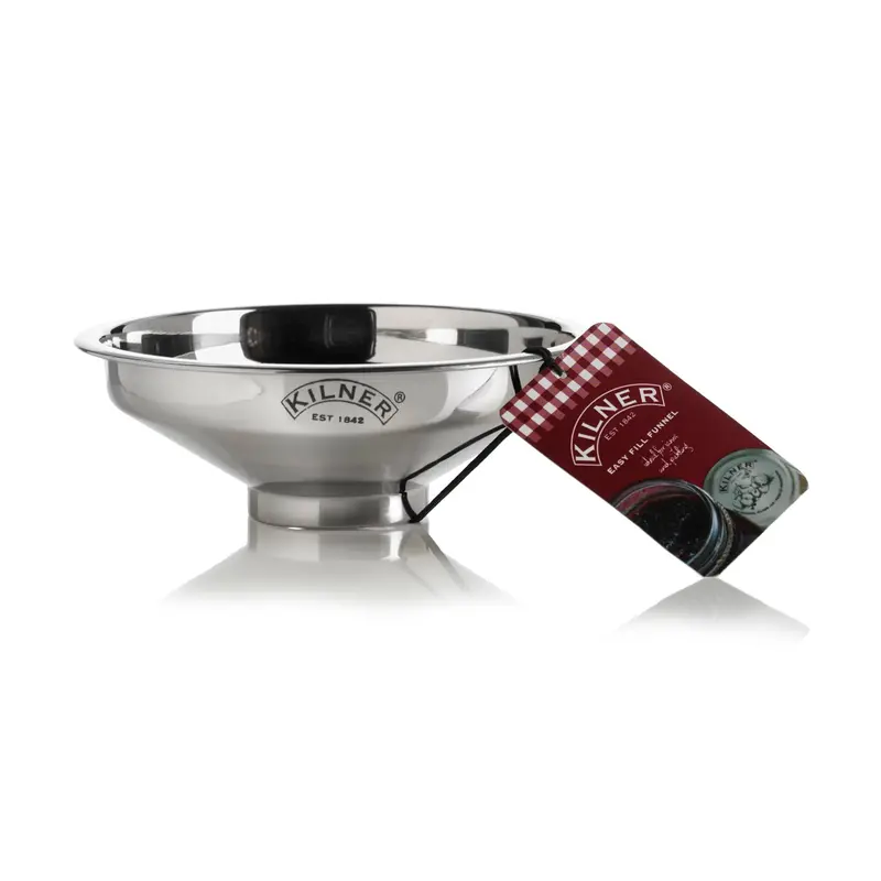 Kilner Easy Fill Stainless Steel Funnel – Wide-Mouth Jar Filling Aid 1