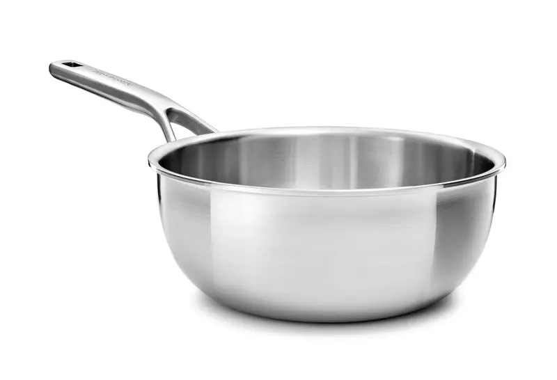 Kitchenaid 24 Cm Multi-Ply Stainless Steel Conical Sauté Pan – 3.74 L Capacity 1
