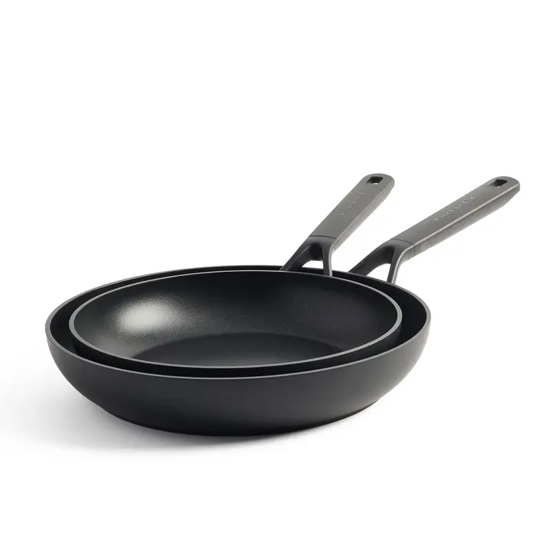 Kitchenaid Classic Forged Aluminum Ceramic Fry Pan Set – 24 & 28 Cm 1