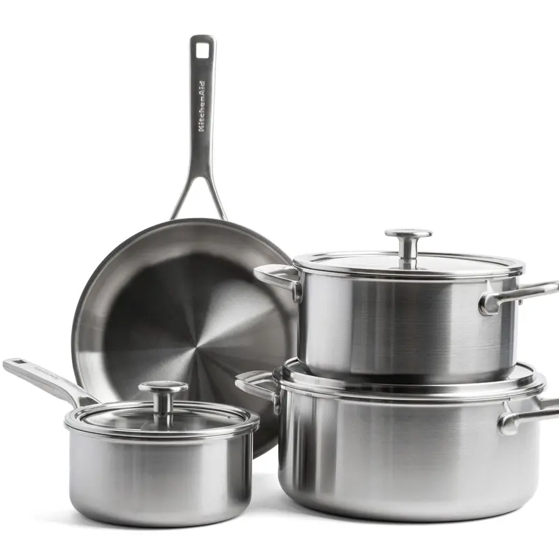 Kitchenaid Multi-Ply Stainless Steel 7-Piece Cookware Set 1