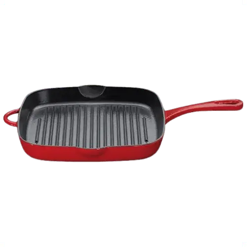 Kuchenprofi Elevated Square Red Grill Pan 1