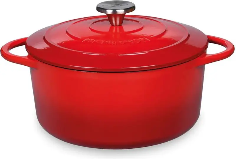 Kuchenprofi Round Cast Aluminum Frying Pan – 24 Cm, Classic Red 1