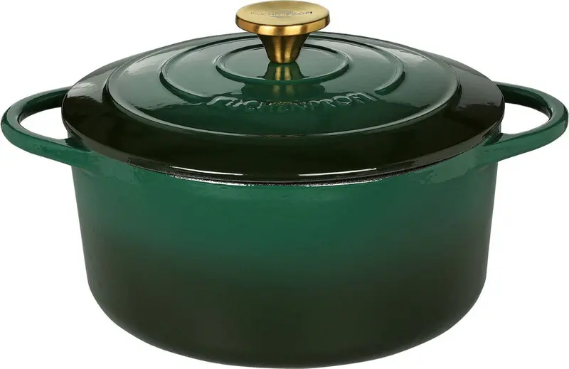 Kuchenprofi Round Cast Aluminum Frying Pan – 24 Cm, Racing Green 1