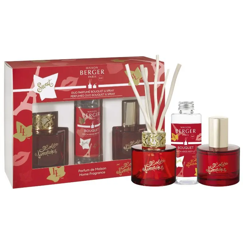 Lampe Berger Lolita Lempicka Sweet Rouge Fragrance Duo – Lamp + 90 Ml Refill + 50 Ml Spray 1