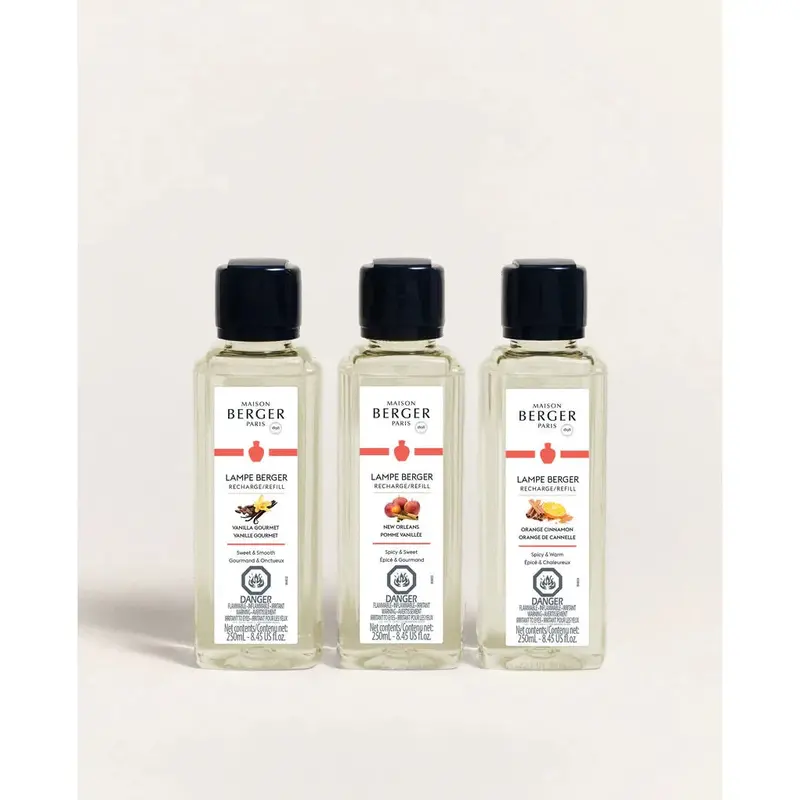 Lampe Berger Warm Scents Trio – 3 X 250Ml (Orange Cinnamon, Vanilla Gourmet, New Orleans) 1