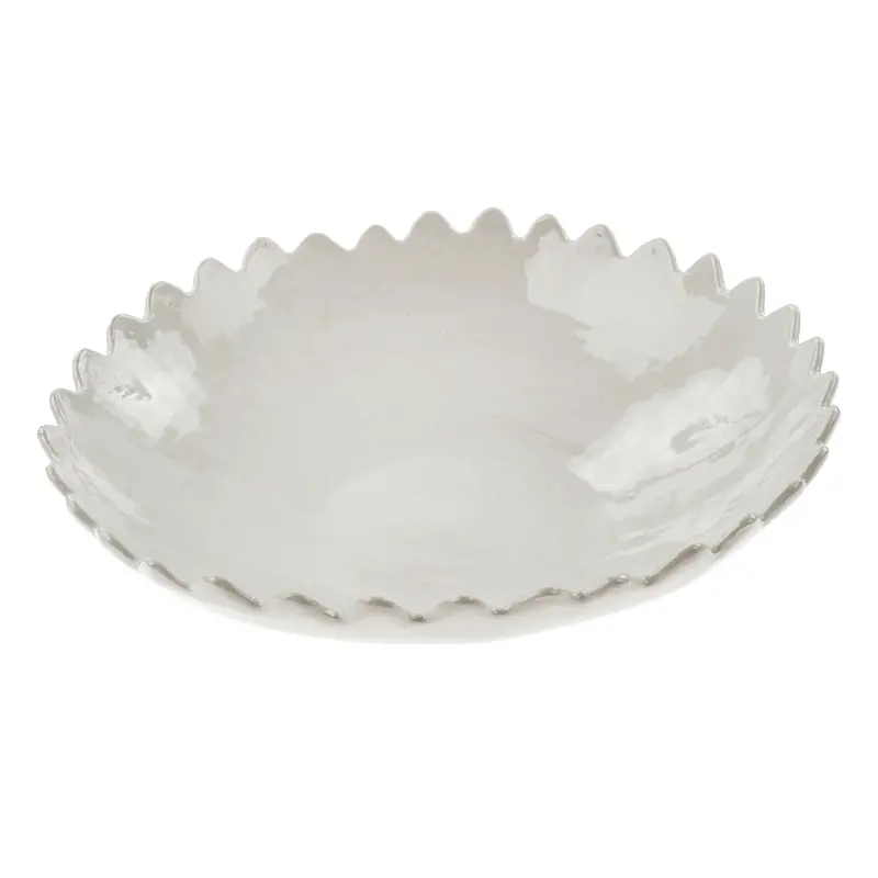 Large Rimmed Scalloped Serving Bowl 1