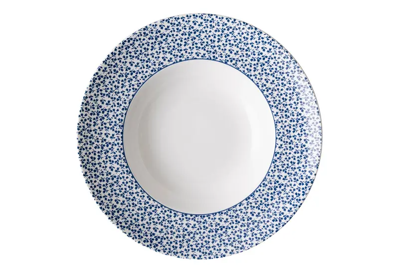 Laura Ashley Blue Floris 27.5 Cm Deep Pasta Bowls (Set Of 4) 1