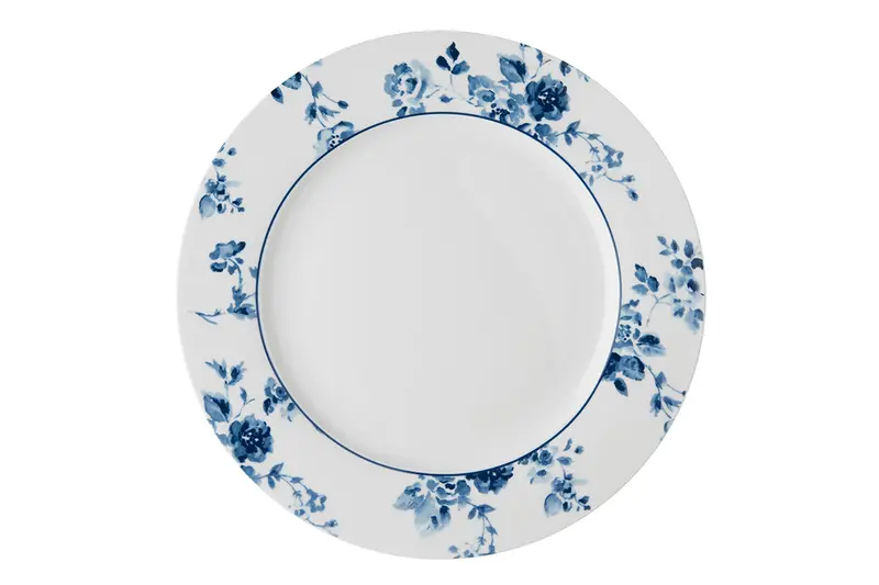 Laura Ashley China Rose Blue Porcelain Dinner Plates (26 Cm) – Set Of 4 1