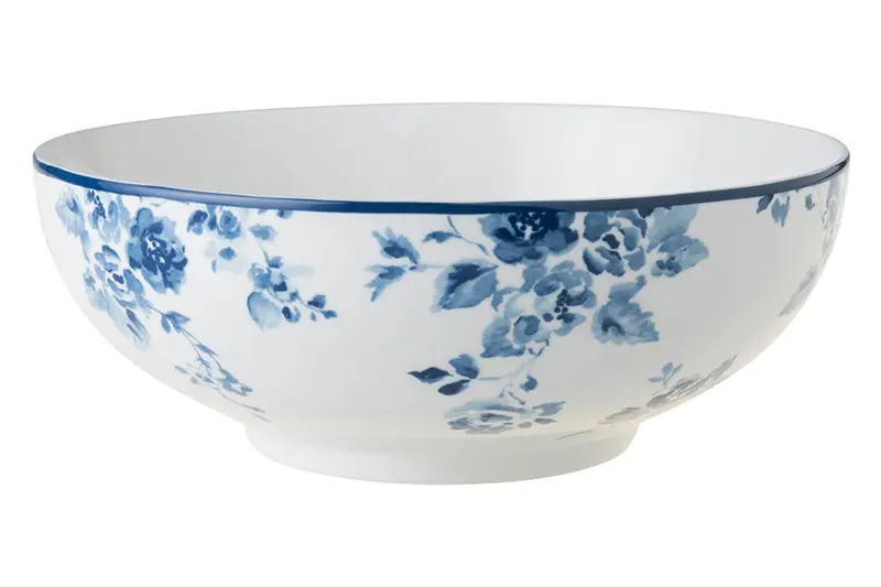 Laura Ashley China Rose Blue Porcelain Serving Bowls (23 Cm) – Set Of 2 1