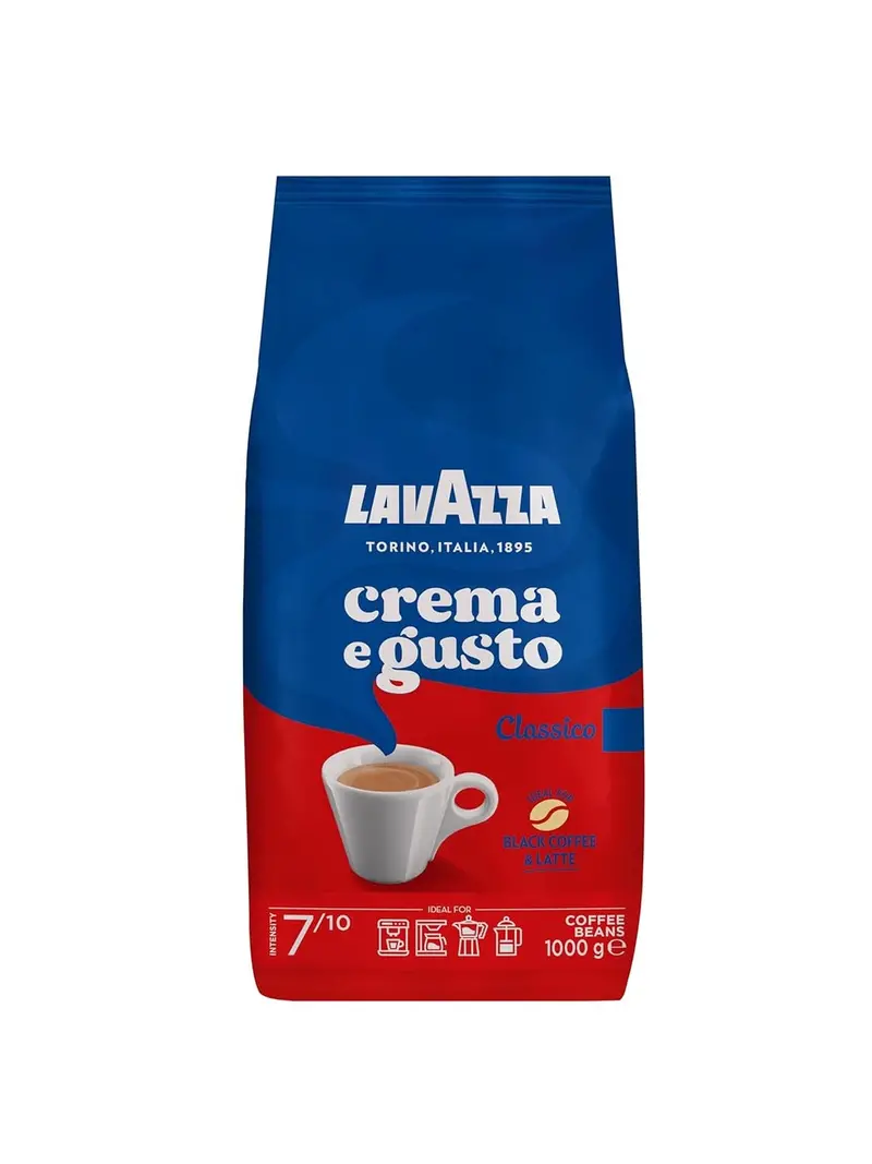 Lavazza Crema E Gusto Classico #7 Whole Bean Blend – 1Kg 1