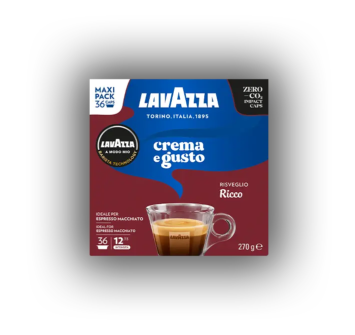 Lavazza Crema E Gusto Ricco A Modo Mio Capsules – Luxurious Espresso Blend (36-Pack) 1