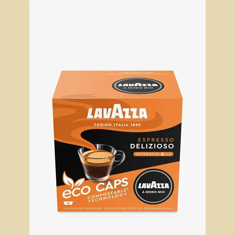 Lavazza Delizioso A Modo Mio Sustainable Espresso Capsules (16-Pack) 1