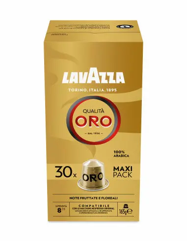 Lavazza Qualità Oro Nespresso Capsules – 30-Pack (Aluminum) 1