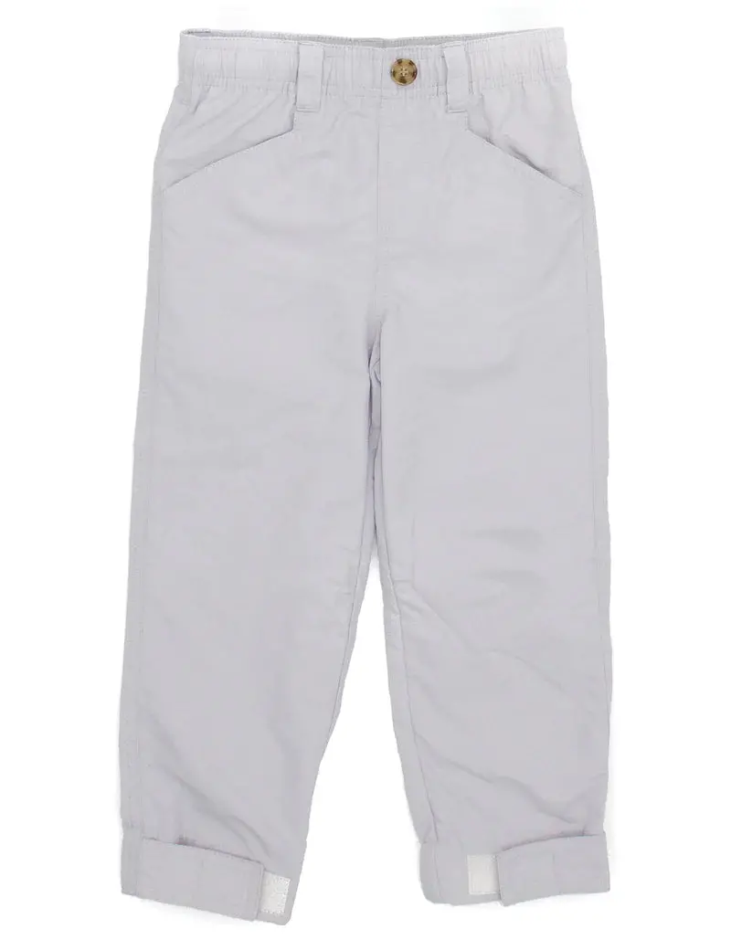 Ld Mallard Light Grey Slim-Fit Dress Pant 1