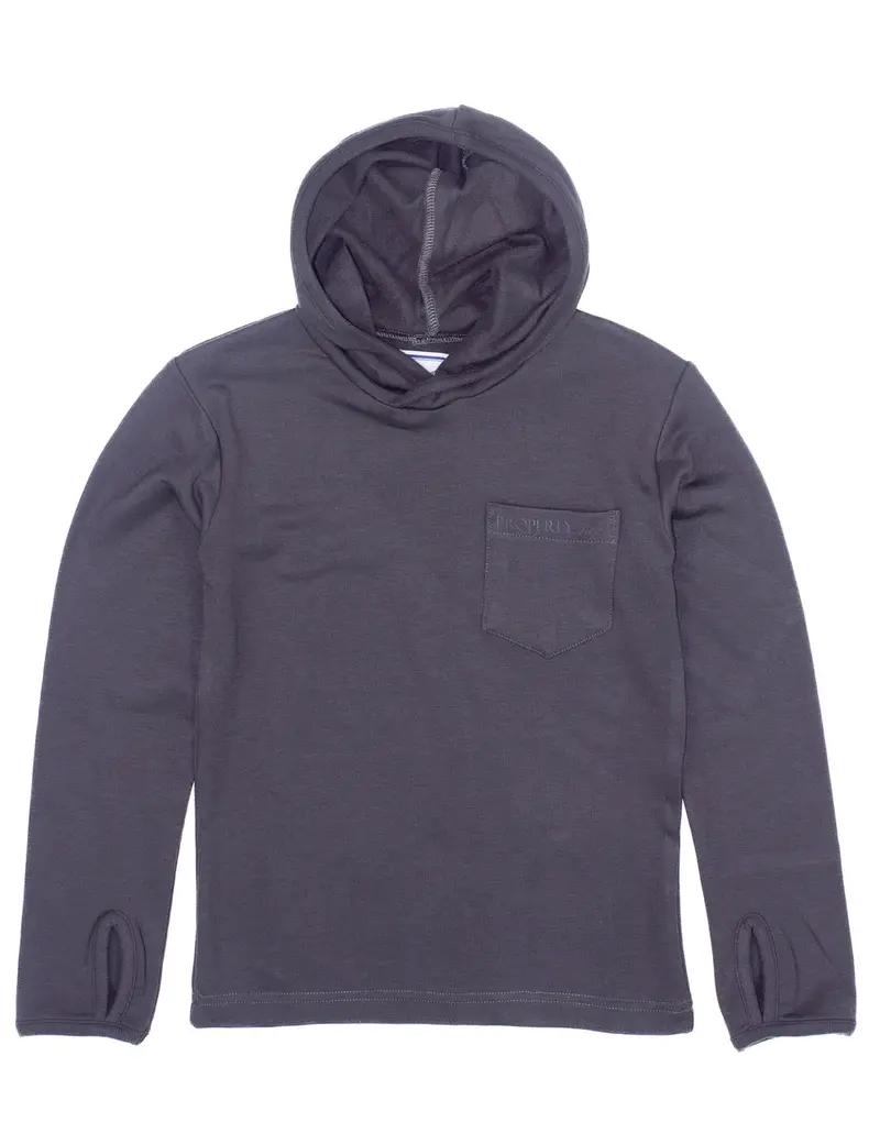 Ld Shoreline Hoodie – Charcoal Gray 1