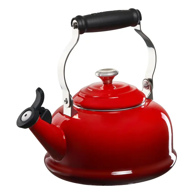 Le Creuset 1.6L Cerise Red Whistling Kettle 1