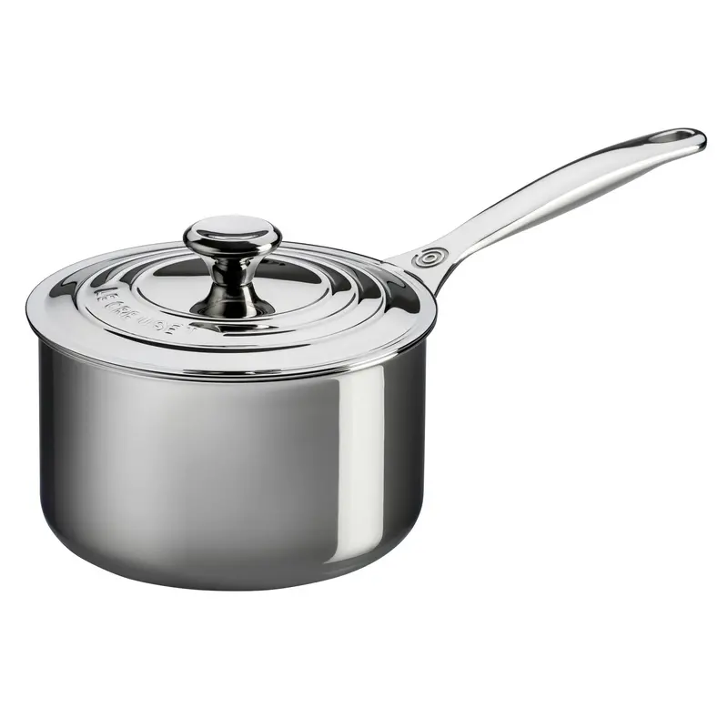 Le Creuset 1.9L Stainless Steel Saucepan – 16 Cm Base 1