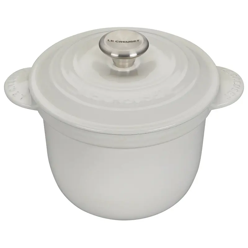 Le Creuset 18 Cm White Rice Pot – 2 L Enameled Cast Iron Cooker 1
