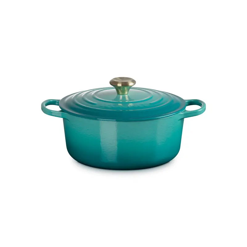 Le Creuset 26 Cm Bleu Riviera 5.3L Round French Oven 1