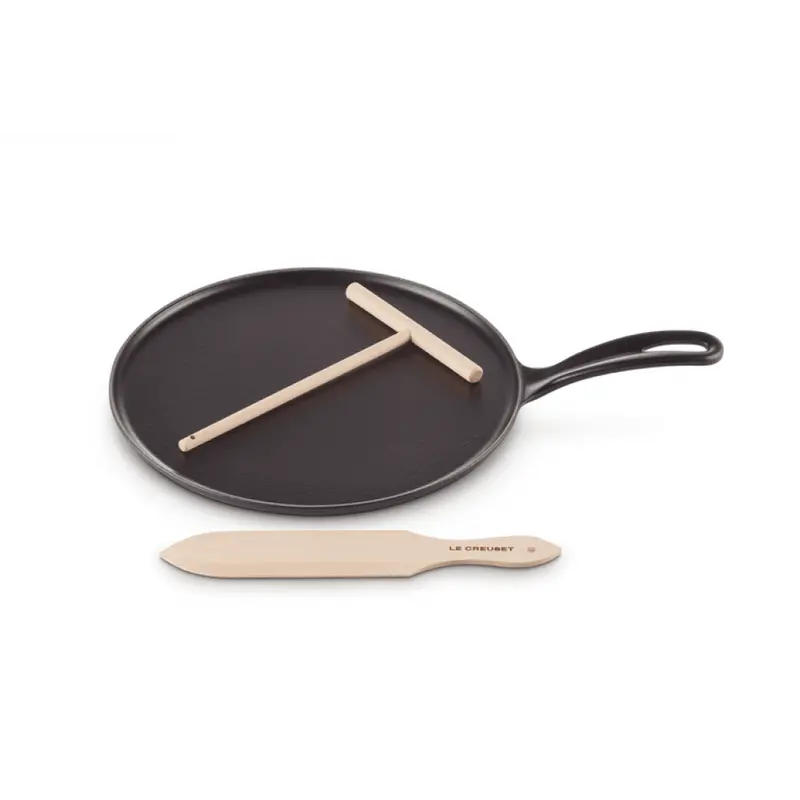 Le Creuset 27 Cm Cast Iron Crêpe Pan – Matte Black 1