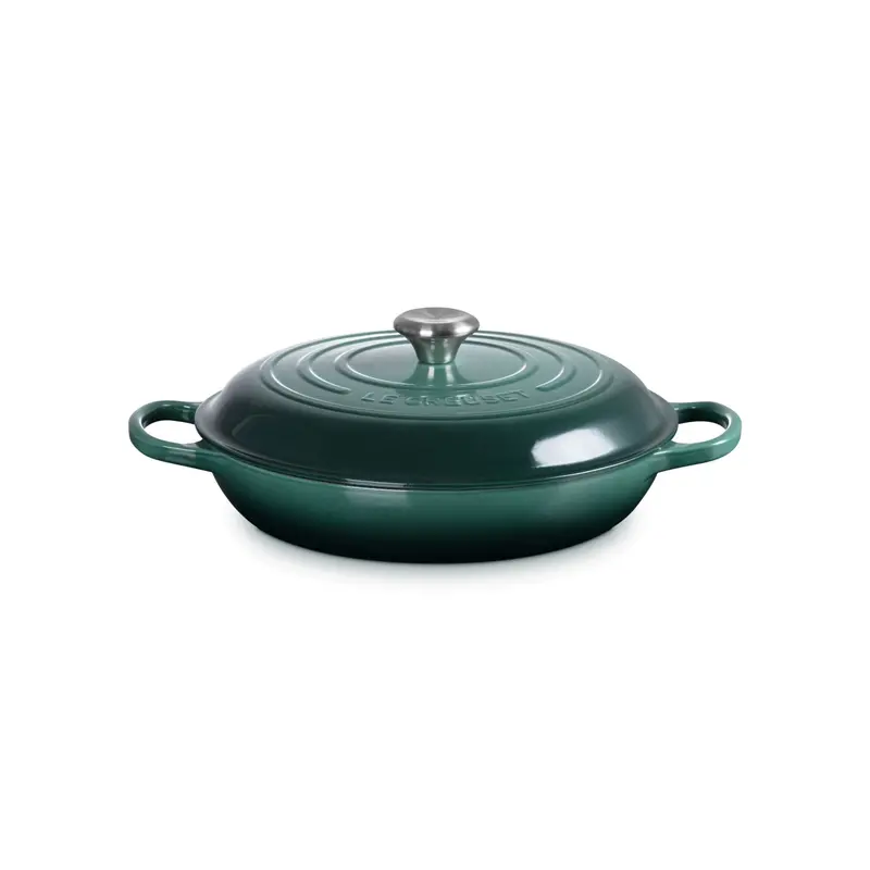 Le Creuset 30 Cm Artichaut-Colored Shallow Braiser – 3.5 Liter Capacity 1