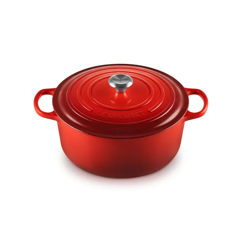 Le Creuset 30Cm Cerise Red Dutch Oven – 8.1L Enamel Cast Iron Pot 1