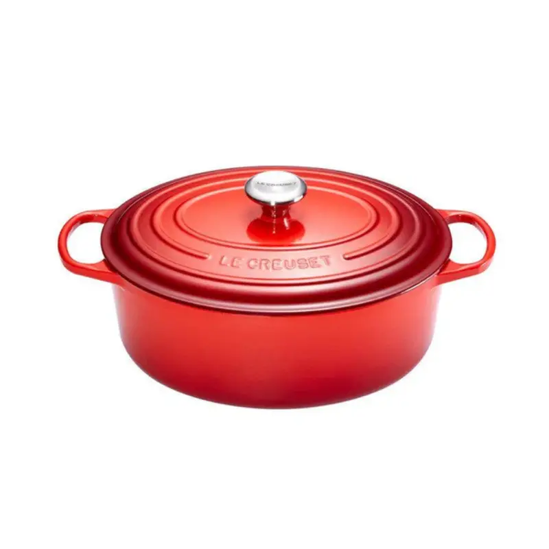 Le Creuset 31 Cm Oval Cast Iron Roaster – Cherry Red, 6.3L 1