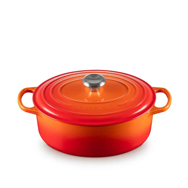 Le Creuset 4.7L Flame Enameled Cast Iron Oval Dutch Oven – 29 Cm 1