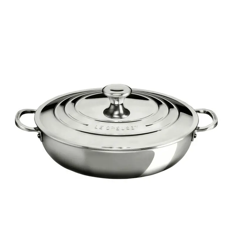 Le Creuset 4.8L Stainless Steel Braiser (30 Cm) 1